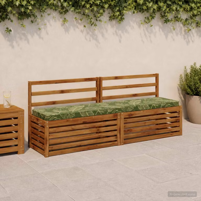 Cuscino per Panchina vidaXL VUGHT Verde in Poliestere con Rivestimento Rimovibile e Resistente ai Raggi UV
