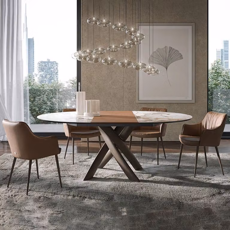 Tavolo Style Round Ext Tonin Casa
