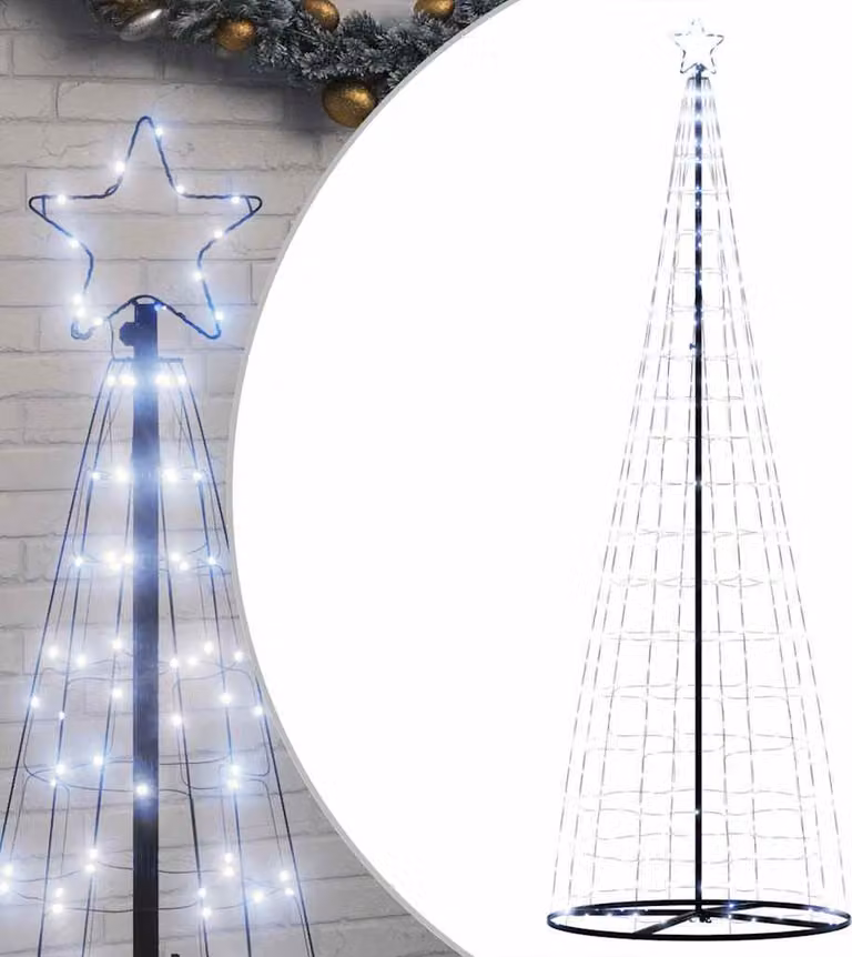 Albero di Natale a LED 550 LED bianco freddo 304 cm