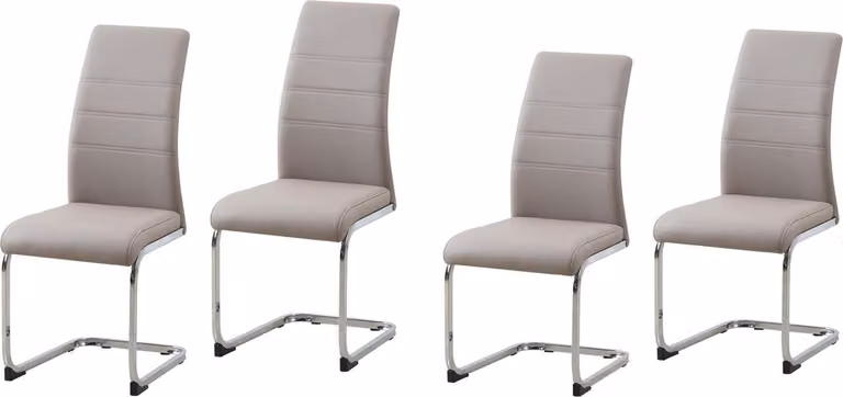 Set di 4 sedie a dondoloPoliuretanocappuccino SallyC HTI-Line