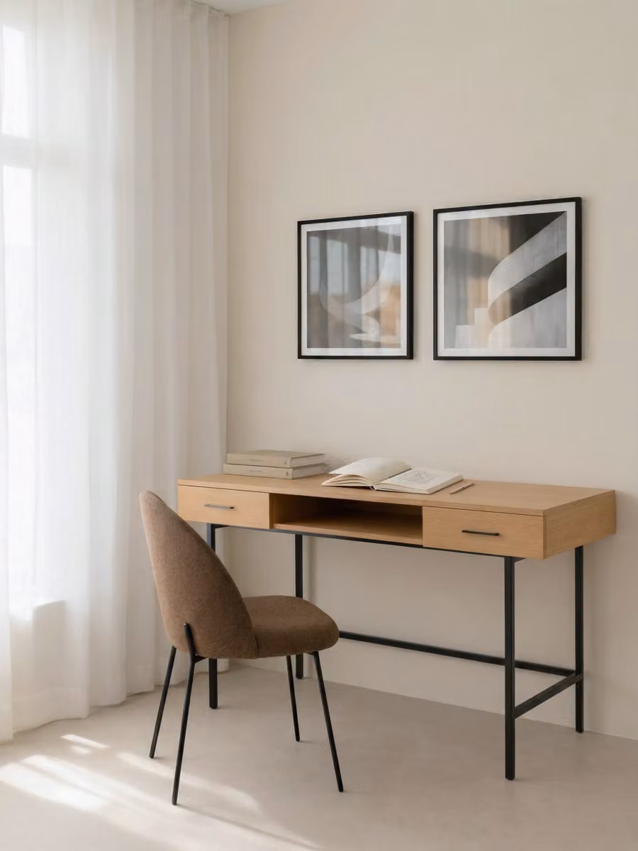 Quadro astratto moderno Concrete Kenay Home, bianco e nero, L 50 cm x P 50 cm – 2