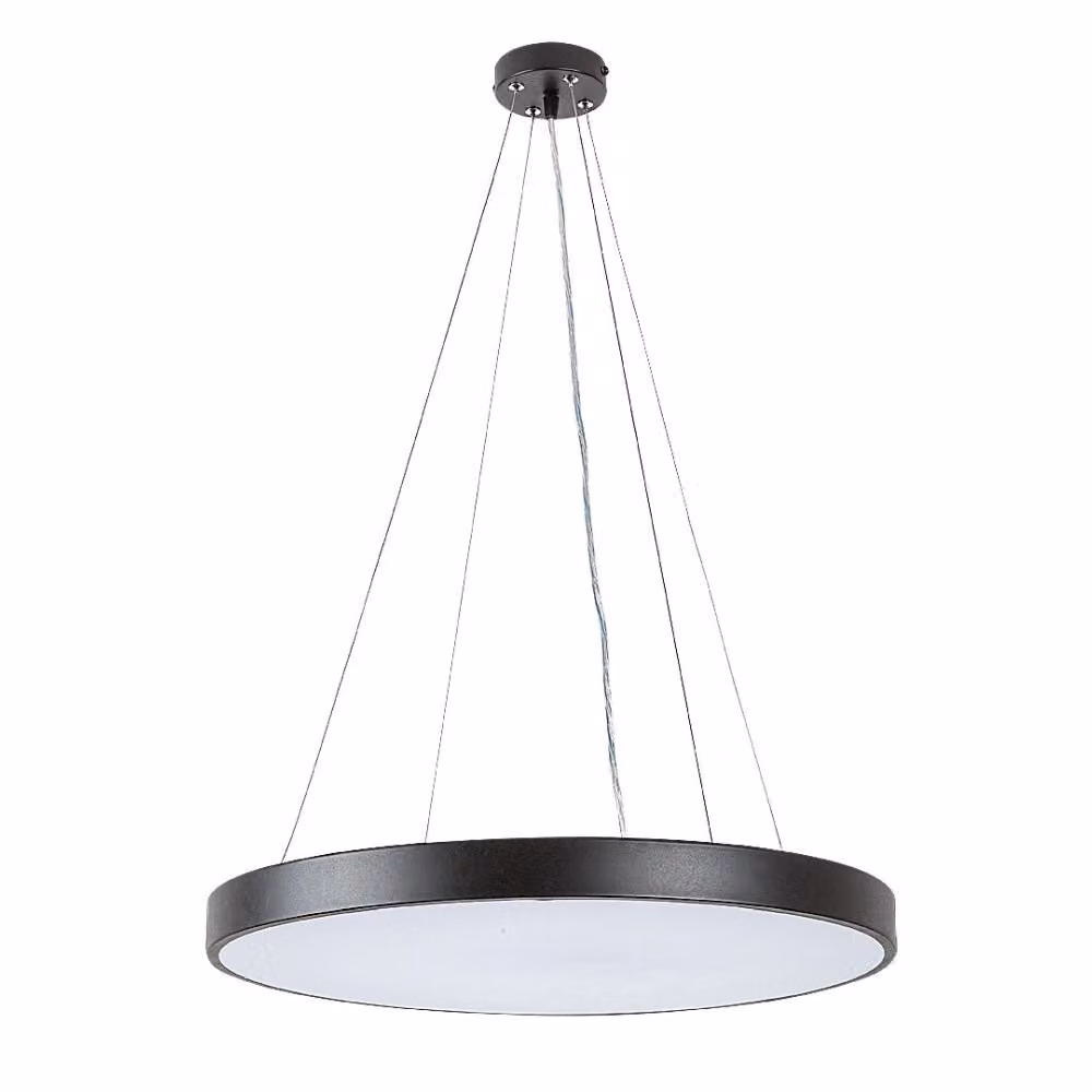 Rabalux 71039 Lampada a sospensione Tesia, 36W, 3000K, 2000lm, bianco-nero, rotonda, bianco caldo, moderna, ø400mm