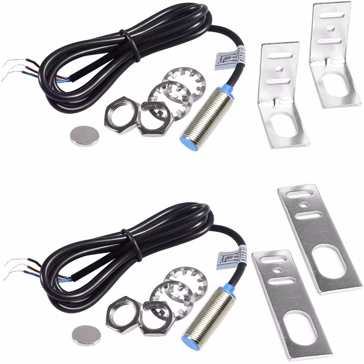 2 sensori Hall DC 5-30V, interruttore a effetto Hall, sensore di prossimità NPN a 3 fili