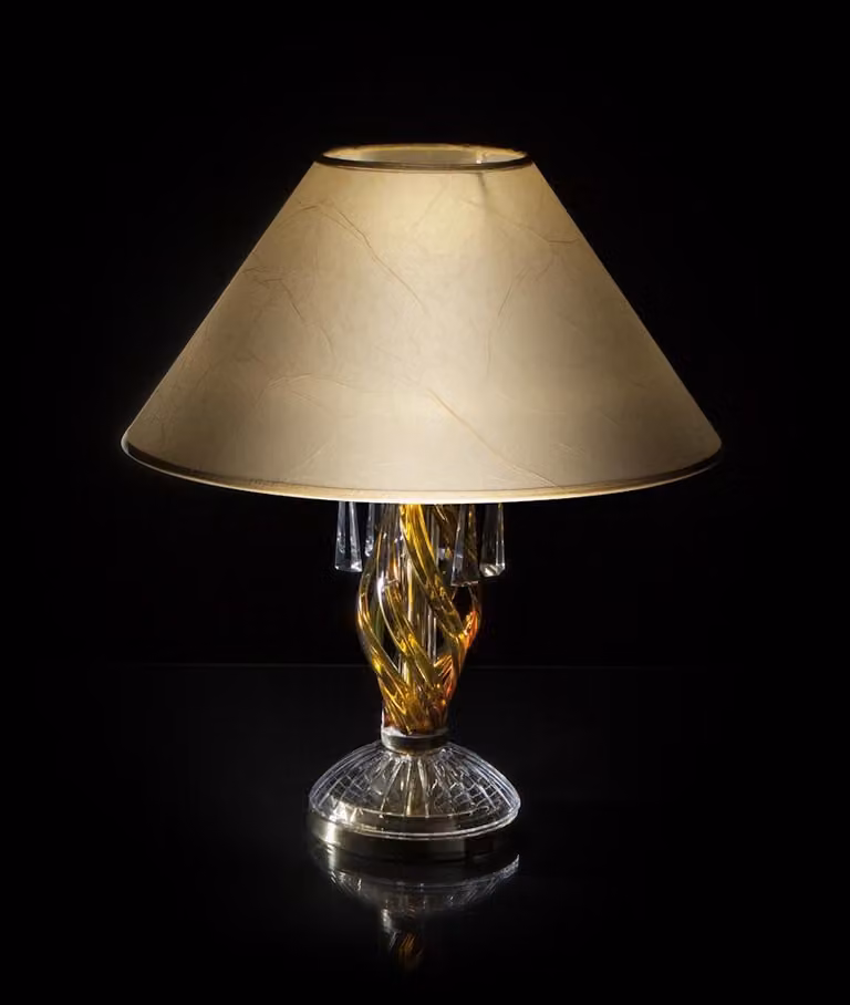Leuchte Kristall Schreibtisch Lampe Tischlampe Elite Bohemia Steh Nachttisch