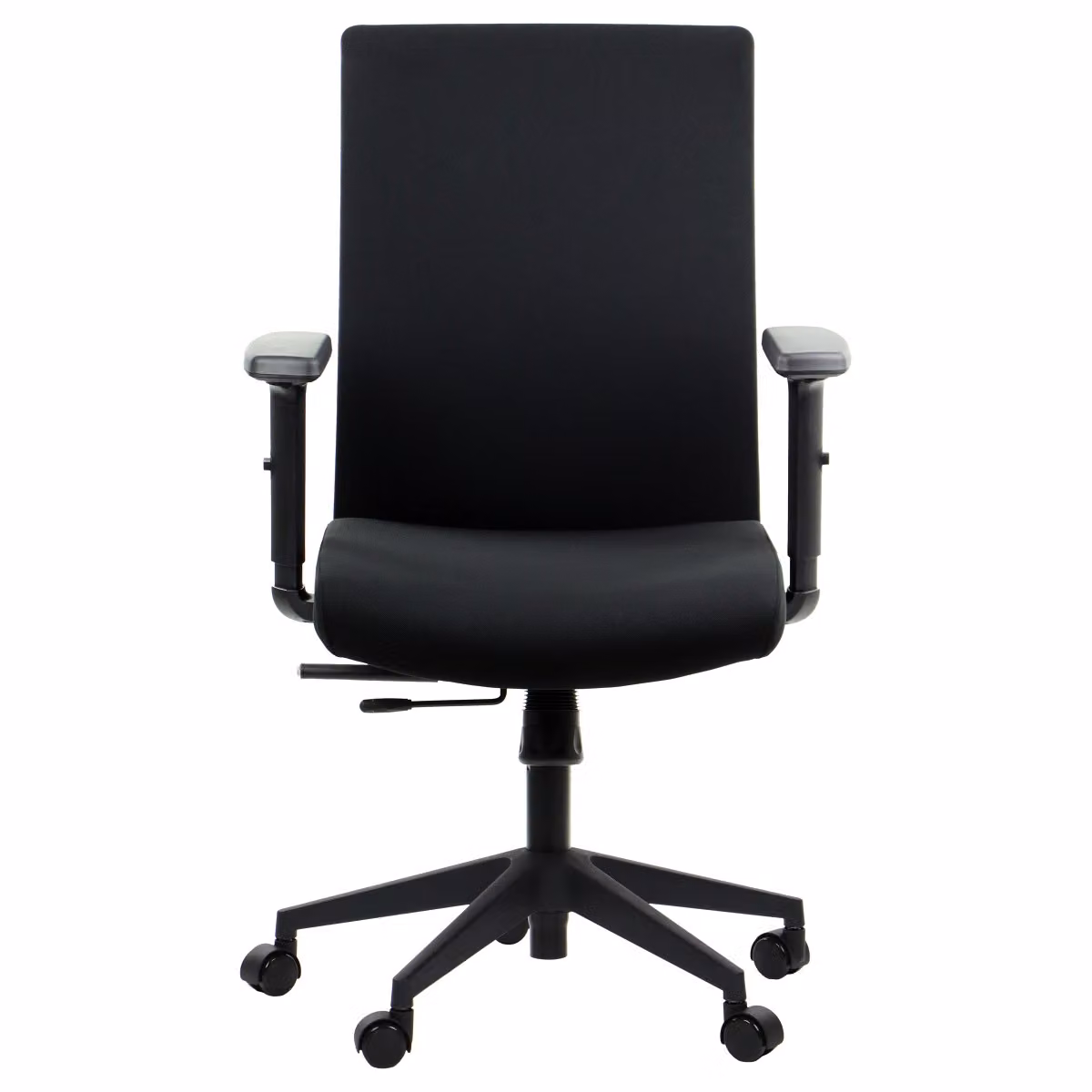 Sedia da ufficio ergonomica girevole RIVERTON F/L, braccioli regolabili, seduta scorrevole (avanti-indietro), nero