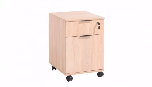 Cassettiera da ufficio Effezeta Italia beige con ruote e serratura