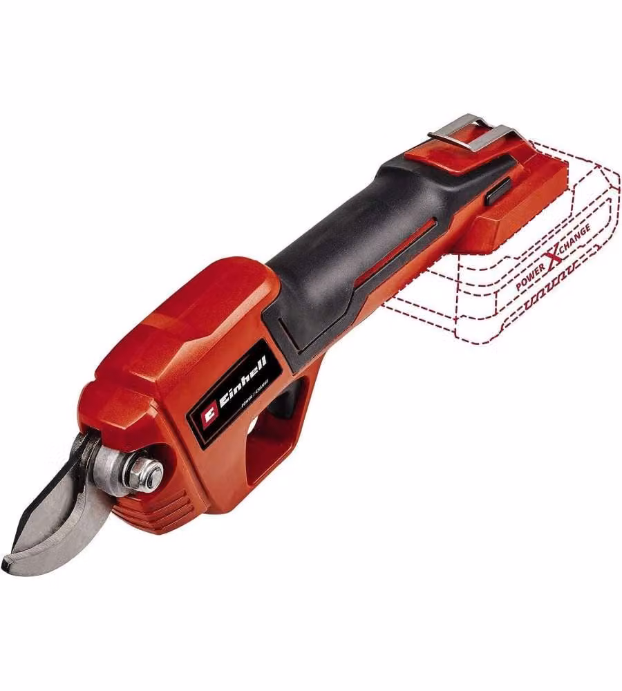 Einhell Forbici da Potatura a Batteria 18V Rosso/Nero - Taglio fino a 28 mm