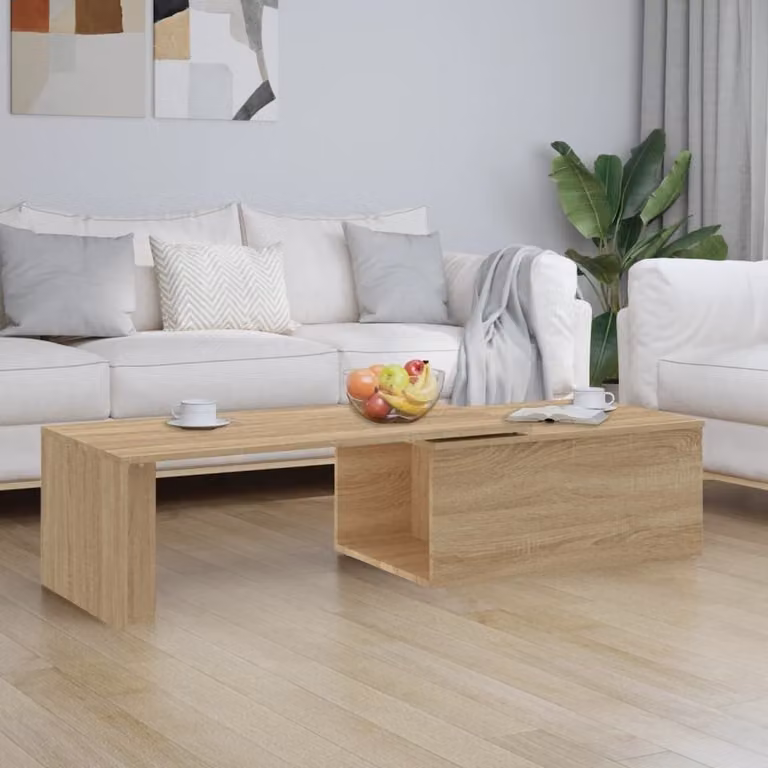 Maison Exclusive - Tavolino Sonoma in rovere 150x50x35 cm Materiale ligneo