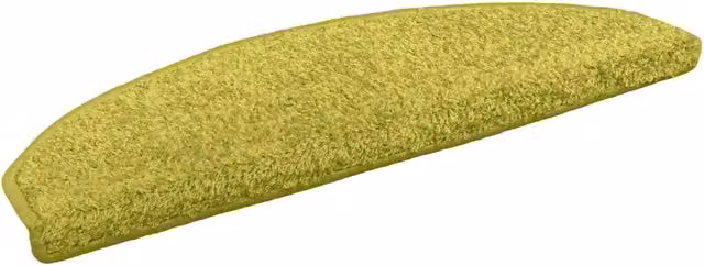 Set di 15 tappetini autoadesivi per scale vidaXL, antiscivolo e fonoassorbenti, in polipropilene, colore verde, L 80 x P 24,5 x H 3,5 cm