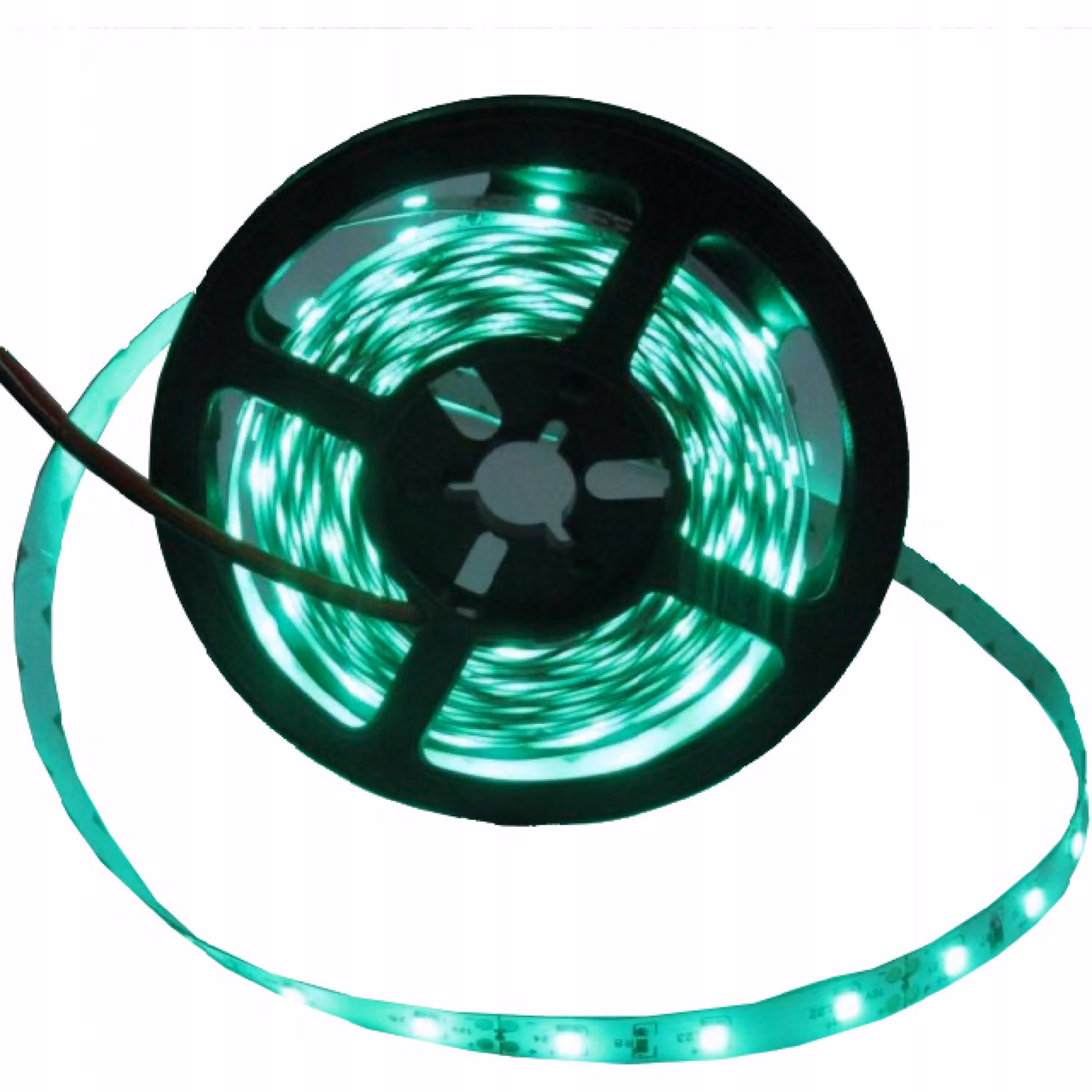 Striscia LED, 24W, 4,8W/metro, 12V, grado di protezione IP20, colore verde, lunghezza 5 metri, dimmerabile