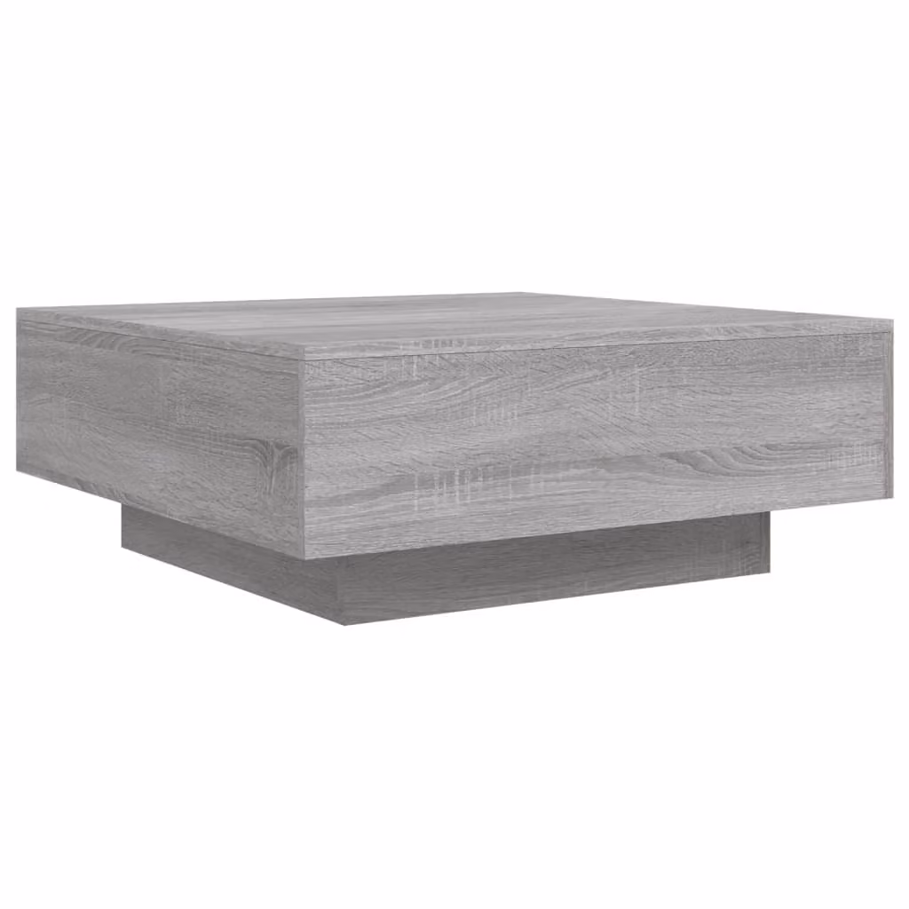 Tavolino da Salotto Grigio Sonoma 80x80x31 cm Legno Multistrato