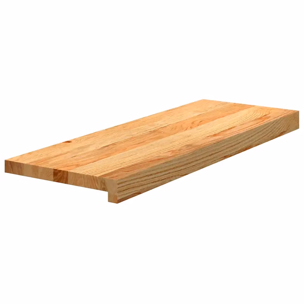 Set di 16 gradini in legno massello di rovere color marrone chiaro vidaXL L 70 cm x P 30 cm x H 2 cm – 2