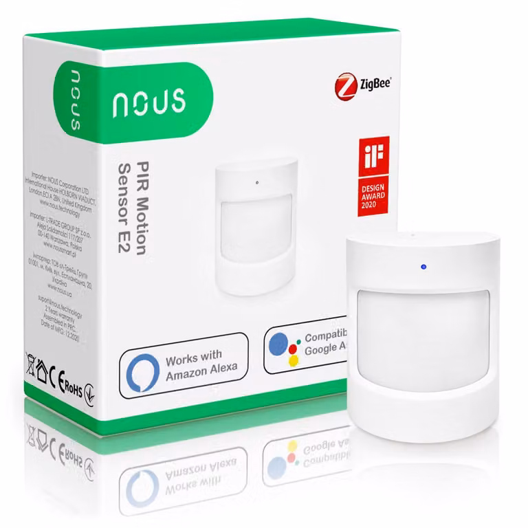 Nous E2 Sensore di movimento intelligente, ZigBee