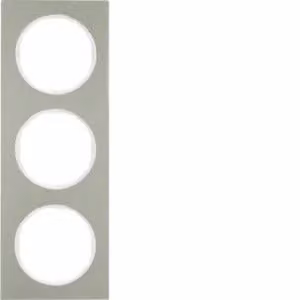 Berker 10132214 Cornice in acciaio inossidabile/bianco polare Berker R.3