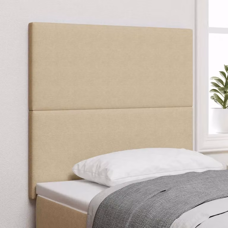 Testiera per letto vidaXL in tessuto corda grigio verde chiaro, Larghezza: 100 cm
