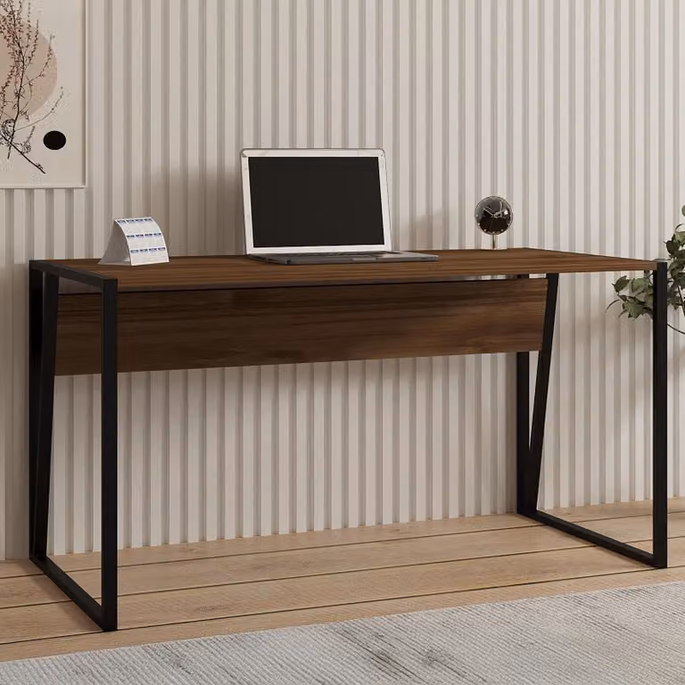 Frascati - Scrivania, 140x70x74h cm Marrone Noce, un Ripiano