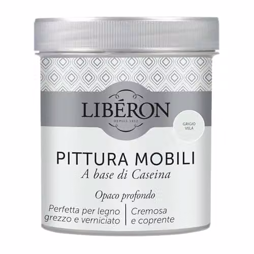 Libéron Pittura Mobili a base di Caseina Grigio Vela 0,5L