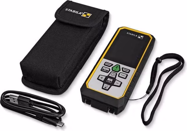 Stabila LD530BT Telemetro Laser Bluetooth 5.0 con portata fino a 200 m, precisione ±1 mm, colore Nero