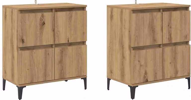 Sideboards 2 pcs Rovere artigianale 60 x 35 x 70 cm