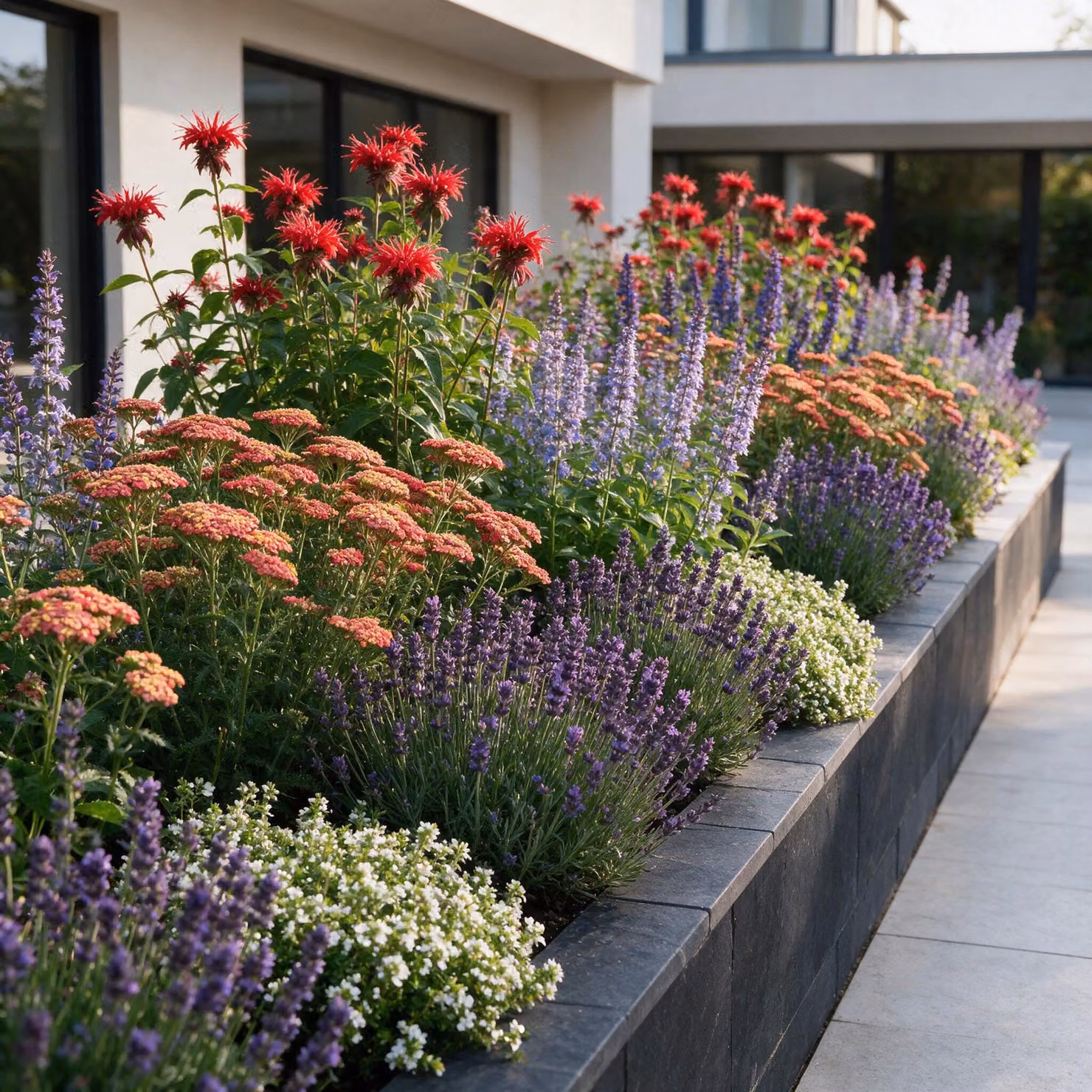 Pacchetto per aiuole - Profumato - 24 piante perenni - 3 m² - Colori assortiti - Manutenzione minima - 20-50cm - Ø11cm - Pianta da giardino