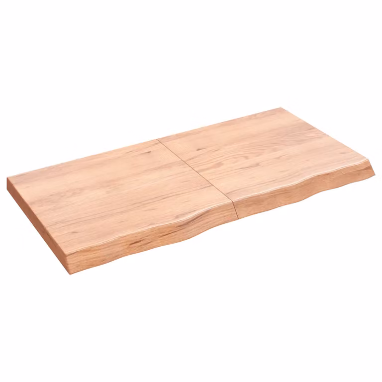 vidaXL Ripiano Muro Marrone 120x60x(2-6) cm Massello Rovere Trattato