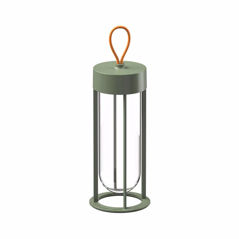 Flos - In Vitro Unplugged - Lampada da tavolo da esterno - Verde Pallido