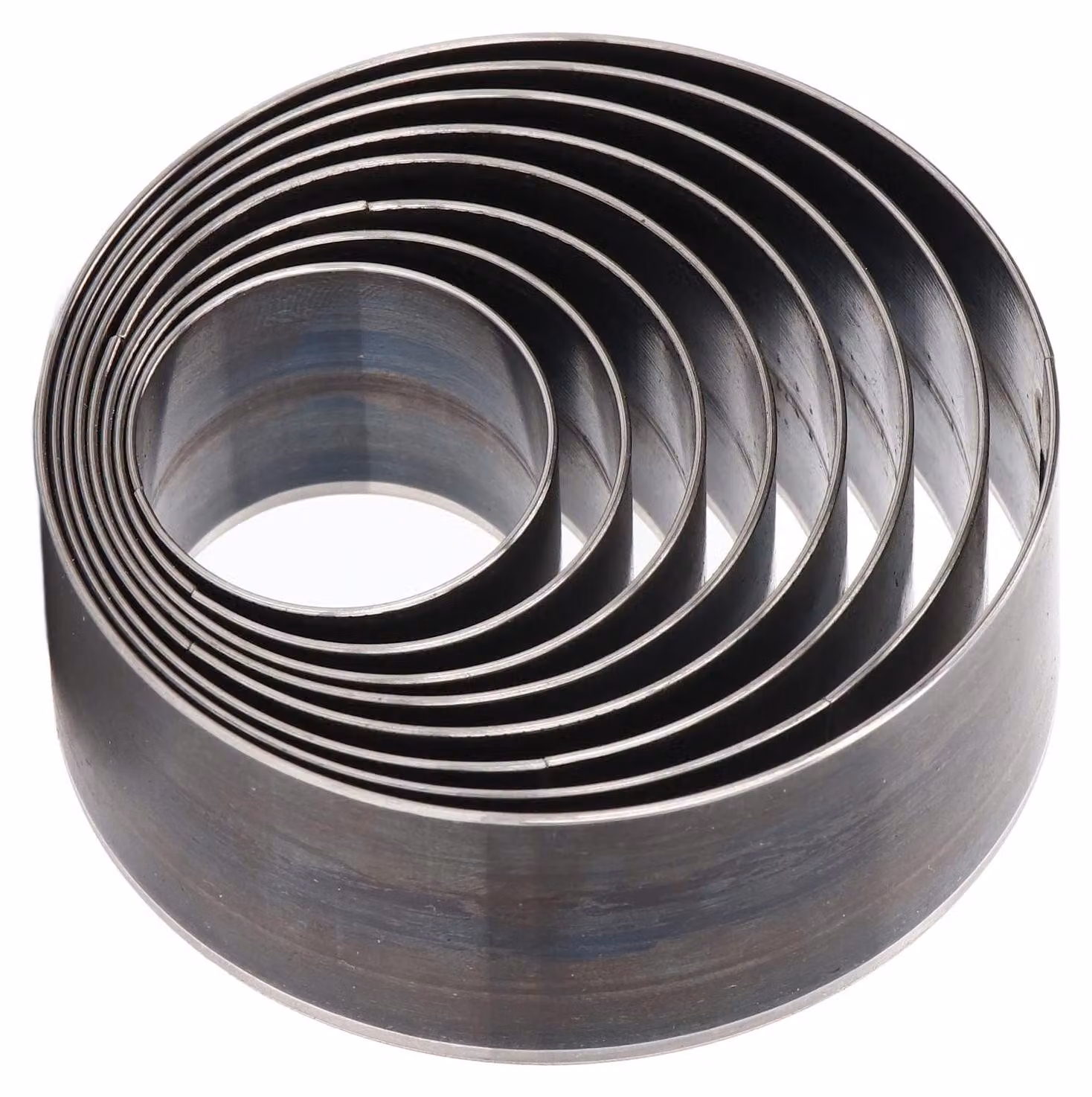 Set di punzoni perforatori, 8 pezzi - Forme circolari - Acciaio legato - Ideali per tagliare la pelle - Perforazione di cerchi - Materiale resistente - Diverse dimensioni - Set di punzoni