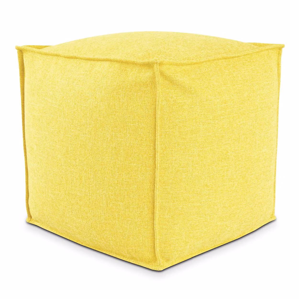 POUF QUADRATO PIUMA 50x50 cm Giallo