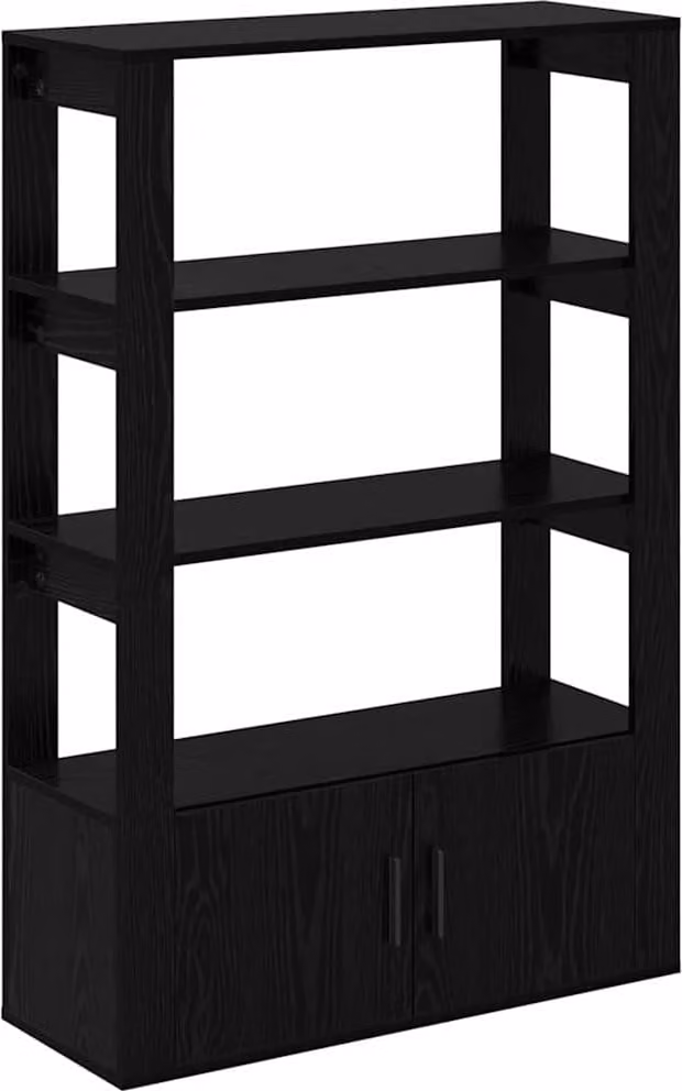 Credenza Rovere nero 30 x 80 x 119.5 cm Legno multistrato