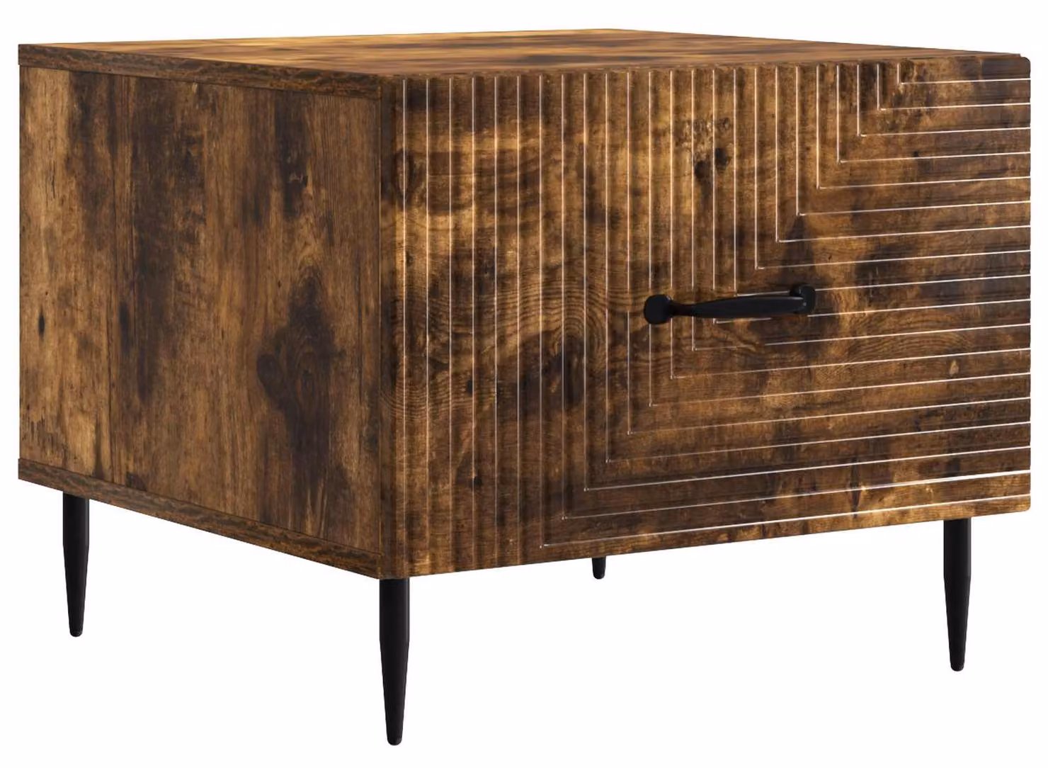 Tavolino da salotto con cassetto Rovere Fumo 49 x 50 x 40 cm