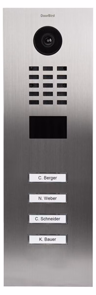DoorBird D2104V Videocitofono IP in acciaio inox V2A