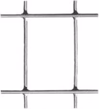 Rete elettrosaldata in acciaio zincato Agrisald colore argento con maglia 76,2 mm x 50,8 mm