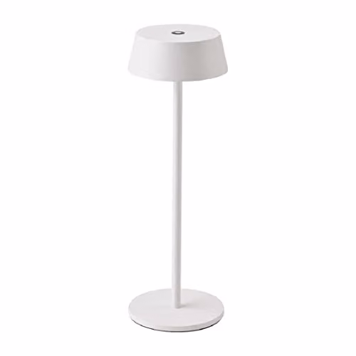 Lampada LED da Tavolo 2W Colore Bianco in Alluminio ricaricabile con USB C Touch Dimmerabile 3000K