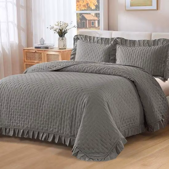 Ibenzoa® Copripiumino da Letto Completo 3 pezzi, 220 x 240 cm – Copripiumino per letto matrimoniale con 2 federe 50 x 75 cm, poliestere super morbido, ipoallergenico e traspirante