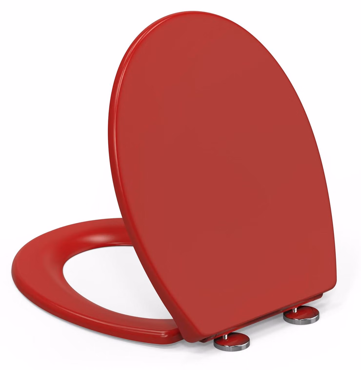 Copriwater a forma di "O", con sistema di chiusura ammortizzata, dimensioni 44,6 x 37,2 cm, per il bagno