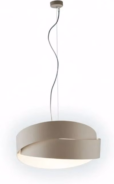 Lampada a sospensione Astro Classic LuceArt con 2 luci, colore beige, design moderno in metallo