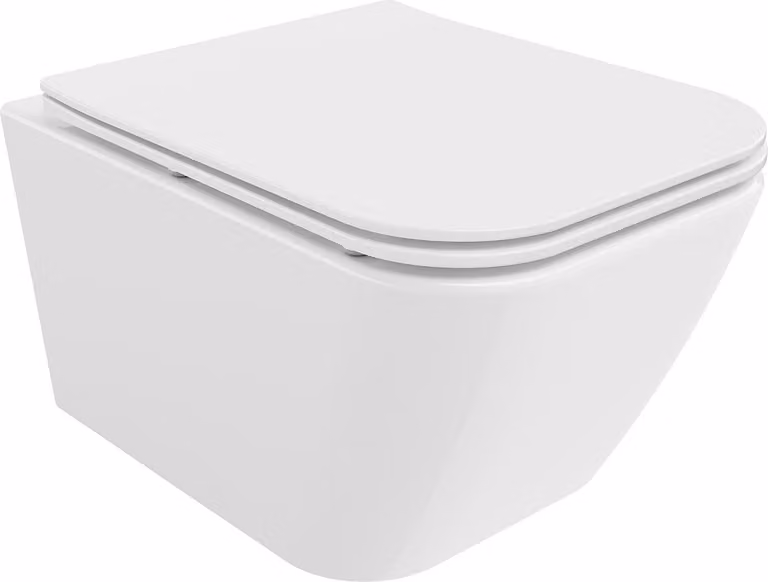 Mexen Madox water miska wc senza bordo con sedile a chiusura rallentata slim, duroplastica, bianco lucido - 30154000