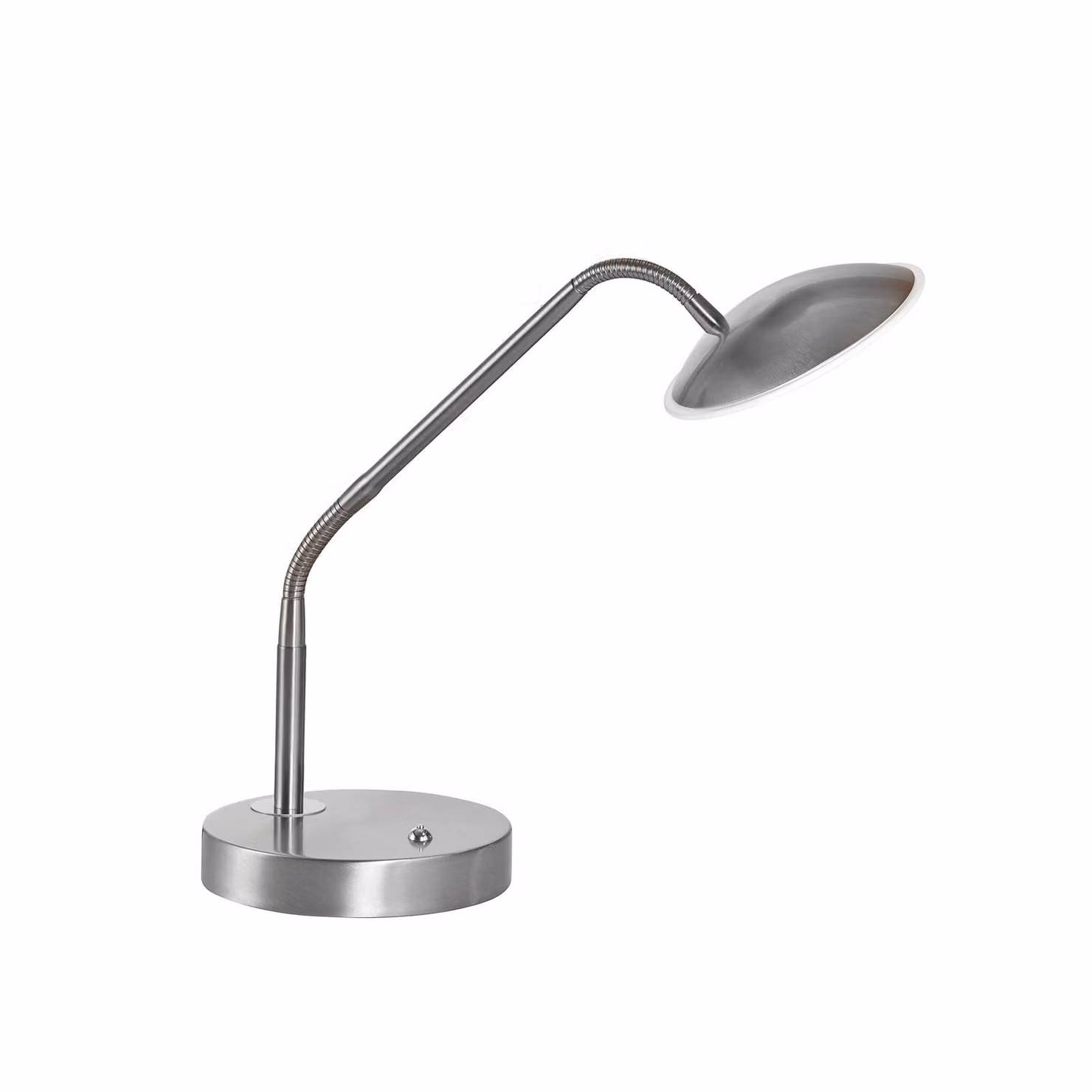 FISCHER & HONSEL Lampada da tavolo Tallri, dimmerabile, Alluminio / Grigio / Zincato, Soggiorno / Sala da pranzo, Metallo, Moderno, Lampada da tavolo