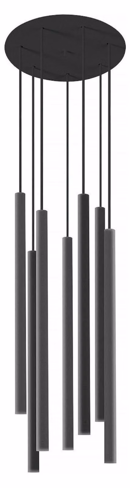 Lampada a sospensione nera "Cult" in metallo moderno 7x G9 lampada a sospensione sala da pranzo soggiorno