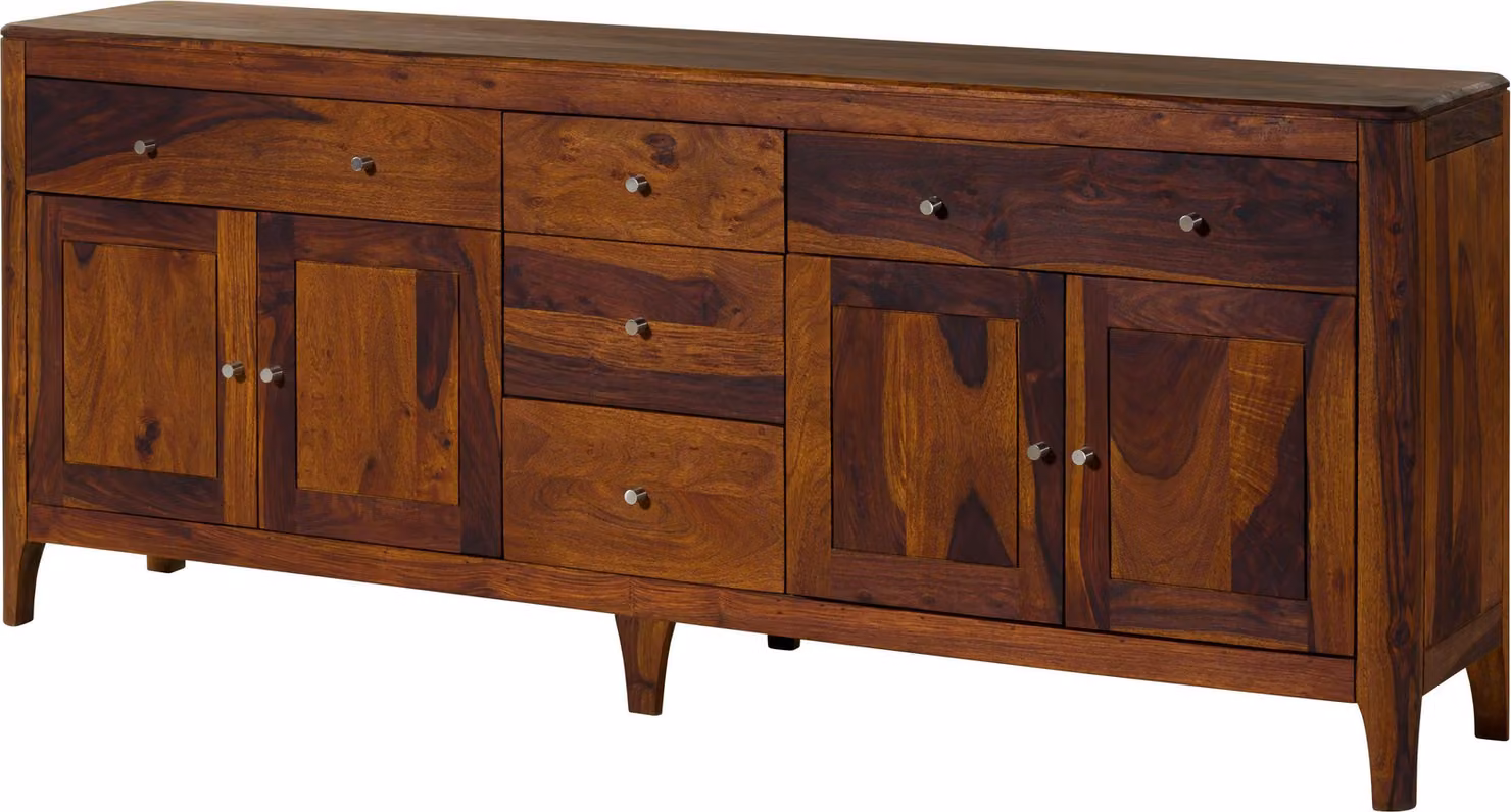 MASSIVMOEBEL24 | Credenza Zusatz walnuss 200x40x80 oliato noce BROOKLYN #29