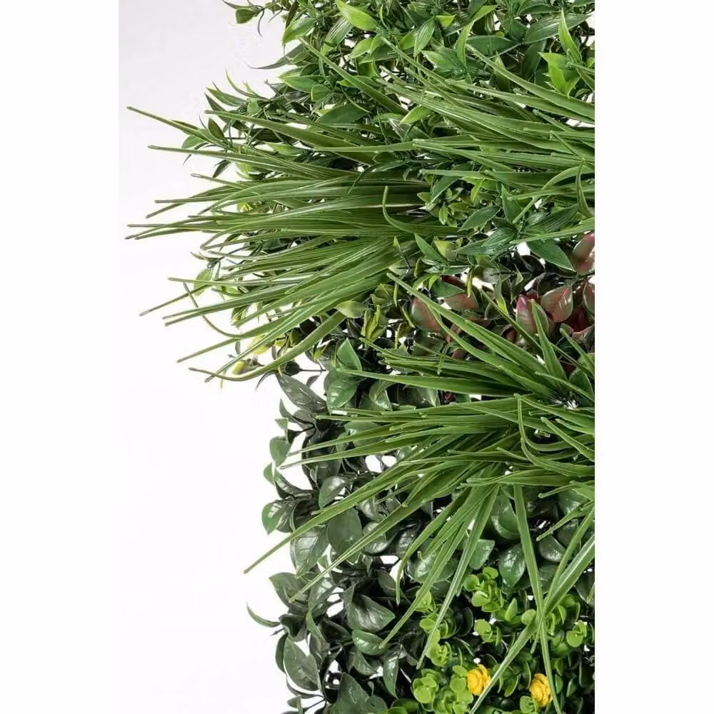 Siepe sintetica a pannello mix con fiori Yes Everyday, colore verde, L 100 cm x H 100 cm – 2