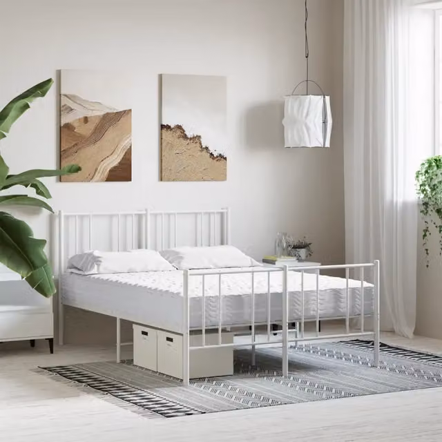 Materasso in schiuma comfort foam bianco con regolazione della temperatura L 140 cm x P 190 cm
