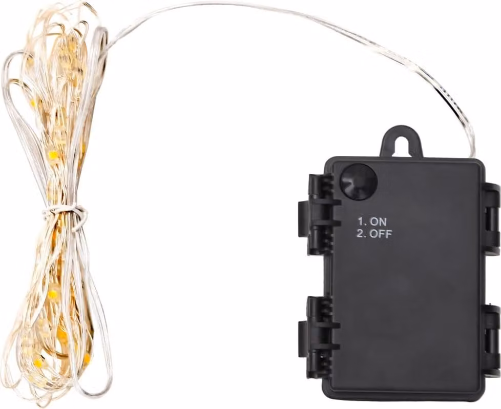The Living Store Catena luminosa a LED con 110 LED e ventilatore da 1100 cm