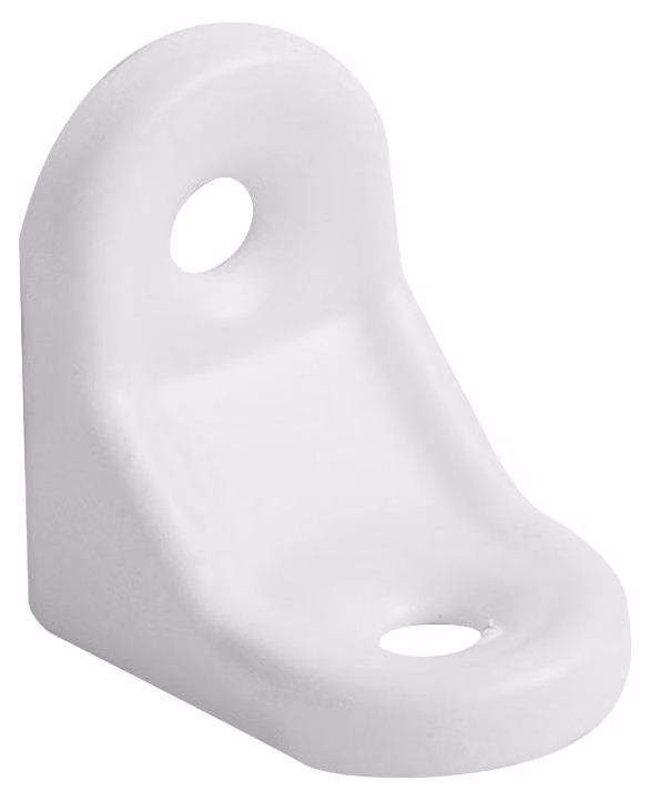 Piccola Staffa In Acciaio 30*30Mm Bianco