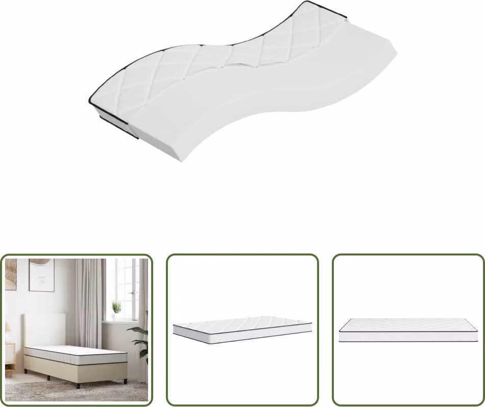 The Living Store Materasso in schiuma Medium Soft 70x200 cm