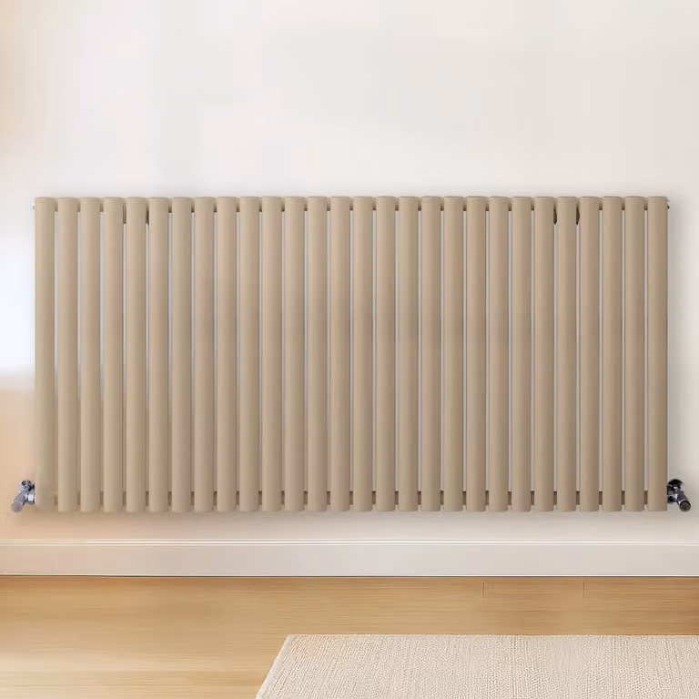 Radiatore di Design Orizzontale Marrone (Elk Marrone) - 800mm x 1652mm - Pannello Doppio  - Revive