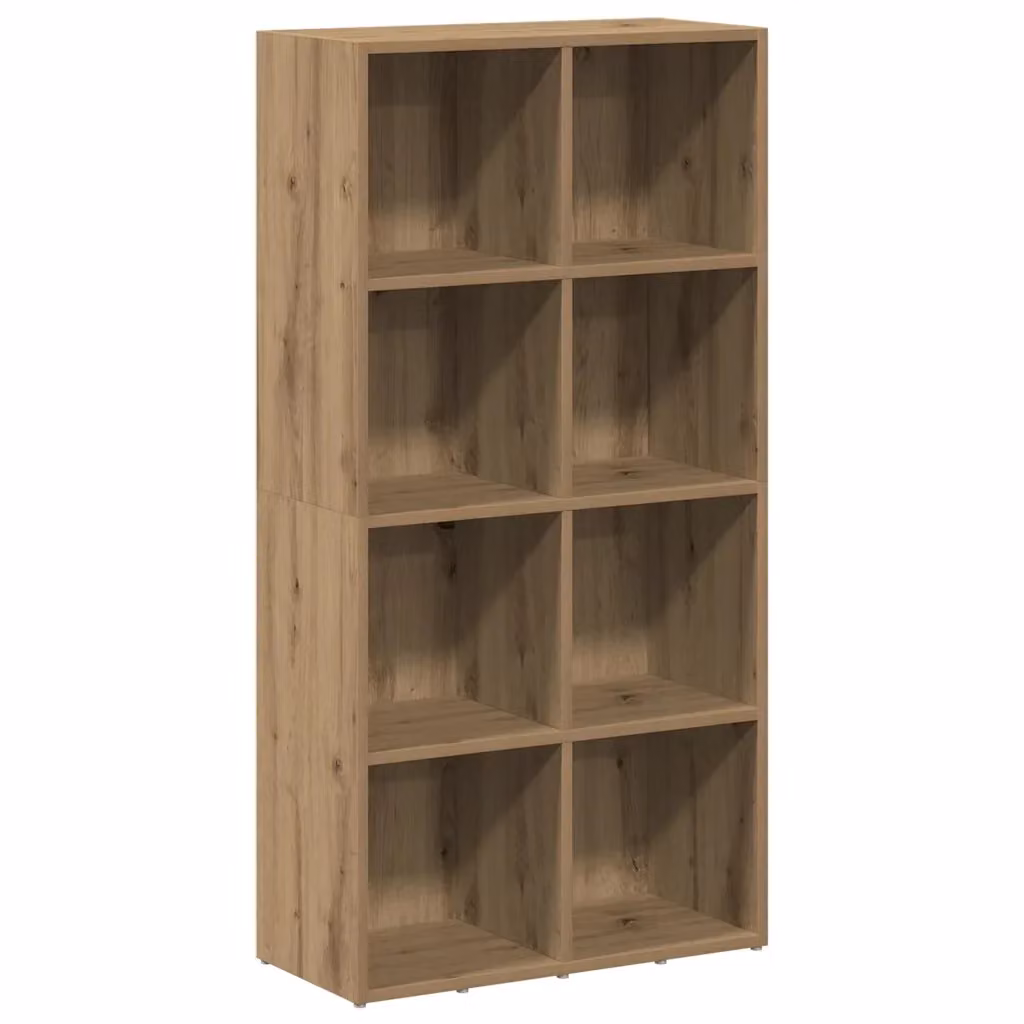 Libreria a muro Design Mania in legno e MDF color marrone con pannello posteriore, L: 66 cm, P: 30 cm, H: 130 cm – 2