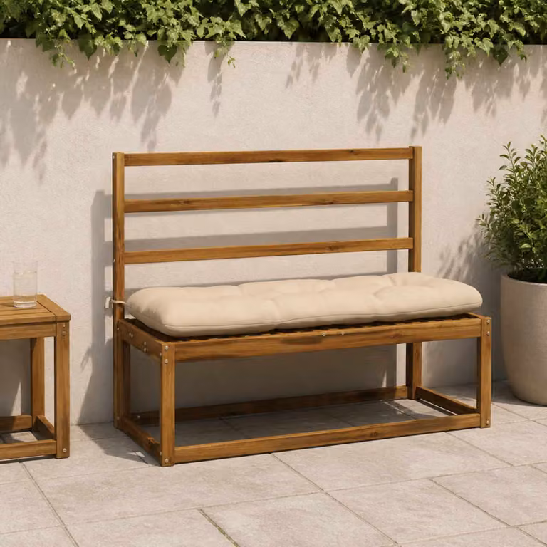 Cuscino per panchina vidaXL VIANEN in poliestere beige con rivestimento rimovibile e resistente ai raggi UV