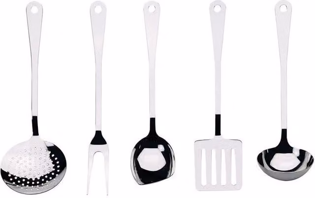 Set di 5 mestoli in acciaio inossidabile Alessi AJM19S5 L colore argento