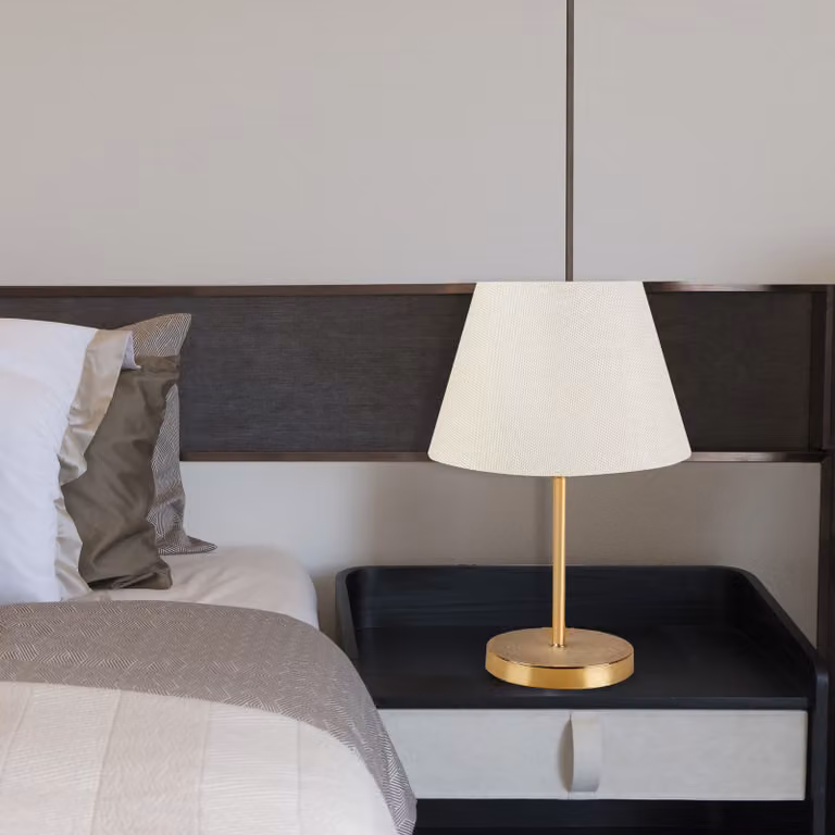 Opviq, AYD- AYD SGN, crema, lampade da comodino, 100% PVC